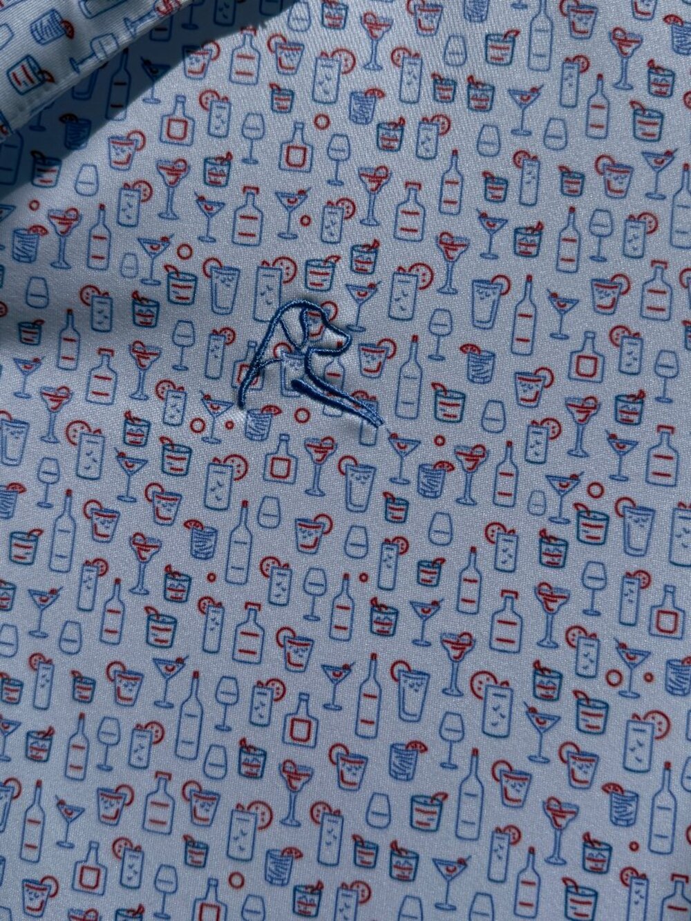 Rhoback Men's Polo - "Cocktail of Coacktails" Design